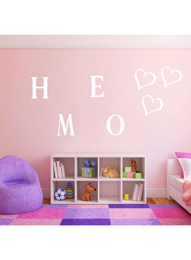 AIEX 27Pcs Stencils 6 Inch Reusable Plastic Stencils For Painting On Wood Letters And Numbers Stencils Alphabet Stencils For Wall Art Drawing Craft Diy Writing - Image 5