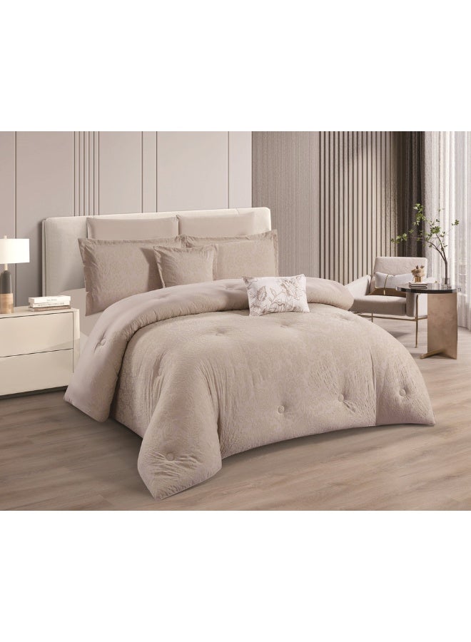 Hours Horse Navren 8-piece Jacquard Duvet Set with a modern and distinctive pattern  - Image 1