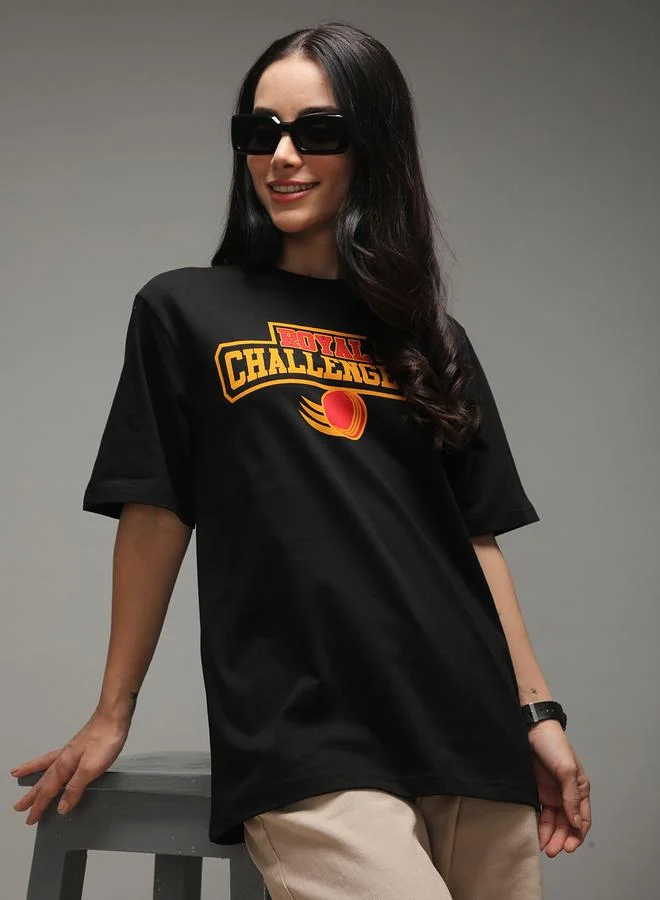 Dillinger Women Oversized Short Sleeve Printed T-Shirt