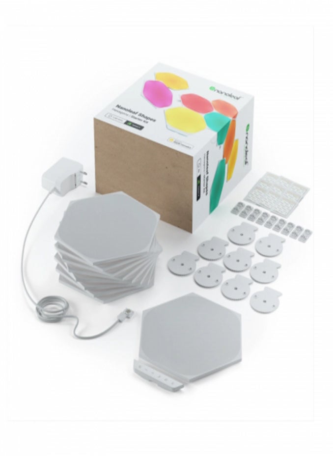 Nanoleaf - Nanoleaf Shapes Hexagons Starter Kit (9 Panels) - NL42-0002HX-9PK | Nanoleaf - Image 1