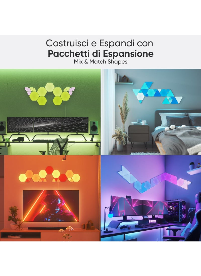 Nanoleaf - Nanoleaf Shapes Hexagons Starter Kit (9 Panels) - NL42-0002HX-9PK | Nanoleaf - Image 1