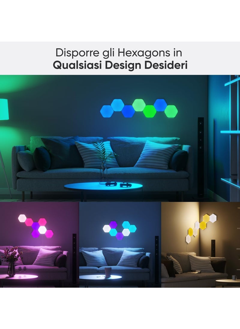 Nanoleaf - Nanoleaf Shapes Hexagons Starter Kit (9 Panels) - NL42-0002HX-9PK | Nanoleaf - Image 1