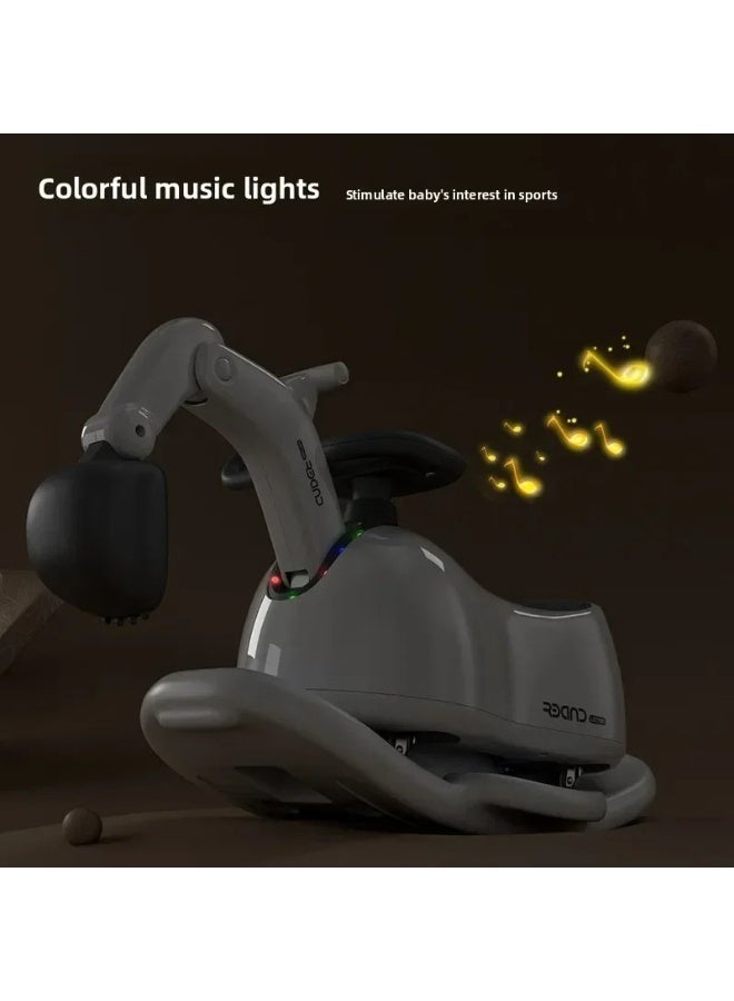 Multifunctional children's excavator peanut twist car scooter anti-tipping musical rocking horse for babies aged 1-6 - Image 5