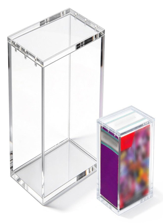 Krbnk Magnetic Acrylic Booster Bundle Box Case, 5mm + 8mm Thick Stackable Display & Protective Case for Standard Booster Bundle & Build and Battle Box Protector, Internal Size: 3.1x2.2x4.5inch - Image 1
