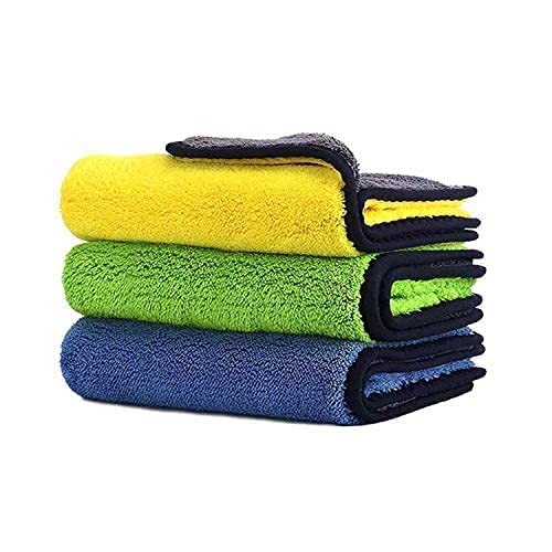 XML Microfiber Cleaning Cloths/Towels/Napkin 40x40cms 400 GSM (Pack of 2) Absorbent Kitchen Wipes Multi-Purpose Use for Home, Kitchen, Bathroom, Window, Car, Bike Cleaning Accessories Items - Image 1