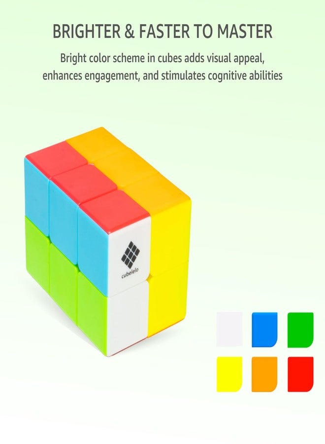 Cubelelo Drift 2x2x3 Cuboid Stickerless Puzzle | Unique Twist | Smooth Rotations for Stress Relief & Brain Teasers | Ideal Puzzle for Kids & Adults - Image 5