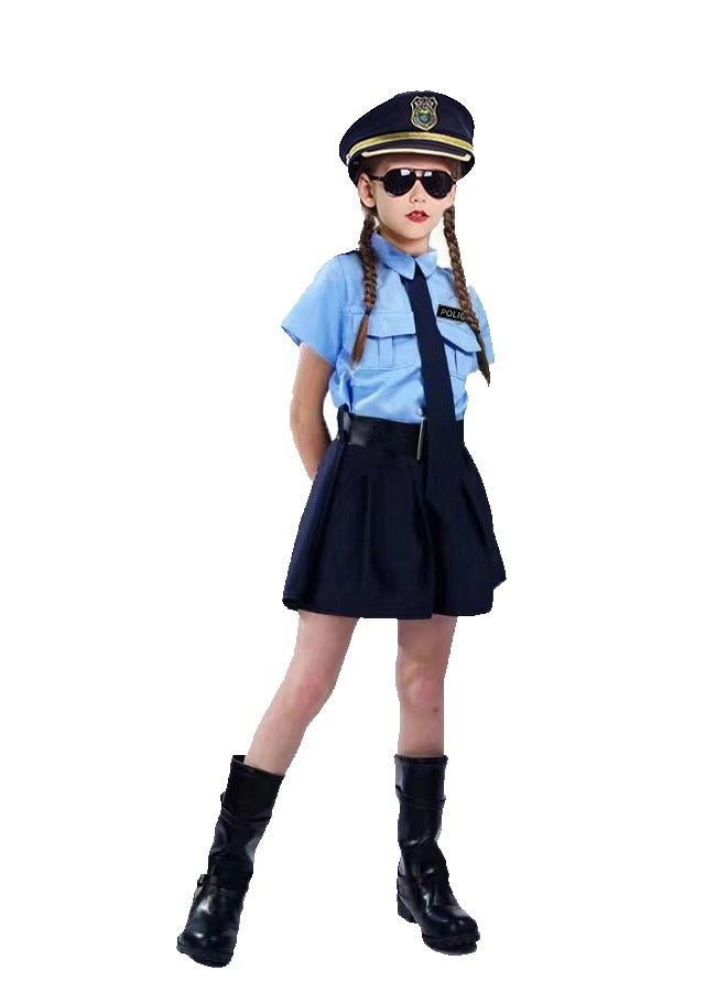 Police Officer Costume For Girls, Role Play Kit For Girls - Image 2