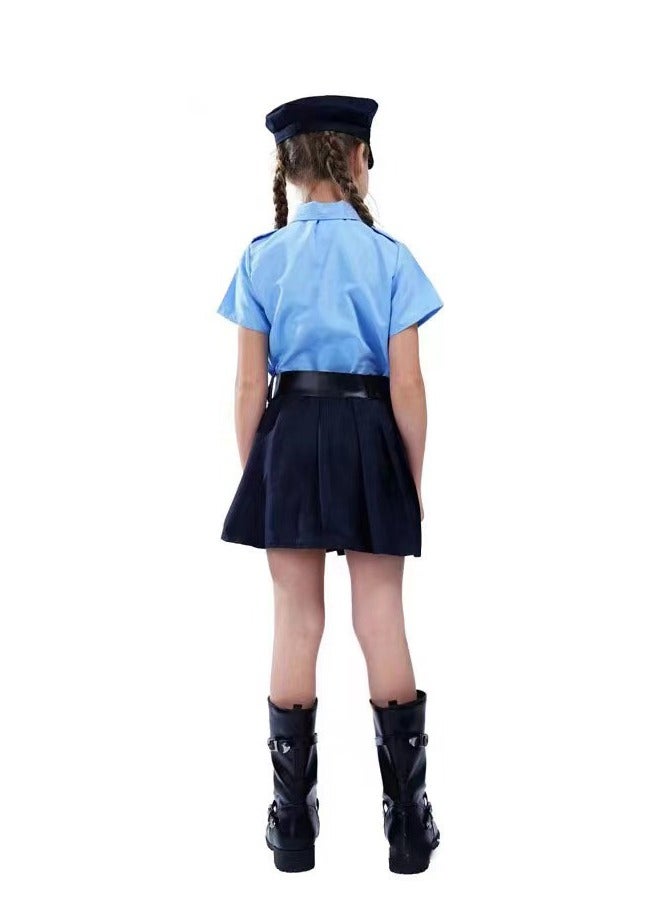 Police Officer Costume For Girls, Role Play Kit For Girls - Image 4