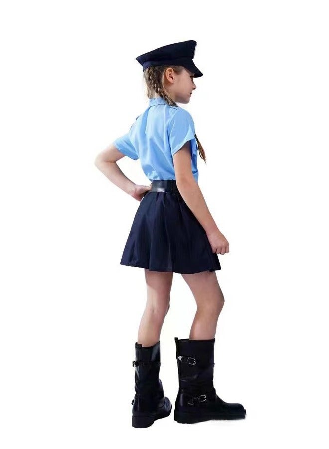 Police Officer Costume For Girls, Role Play Kit For Girls - Image 3