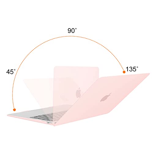 MOSISO Compatible with MacBook Air 13 inch Case 2022 2021 2020 2019 2018 Release A2337 M1 A2179 A1932 Touch ID, Plastic Hard Shell Cover Compatible with MacBook Air 13.3 inch Case, Chalk Pink - Image 4