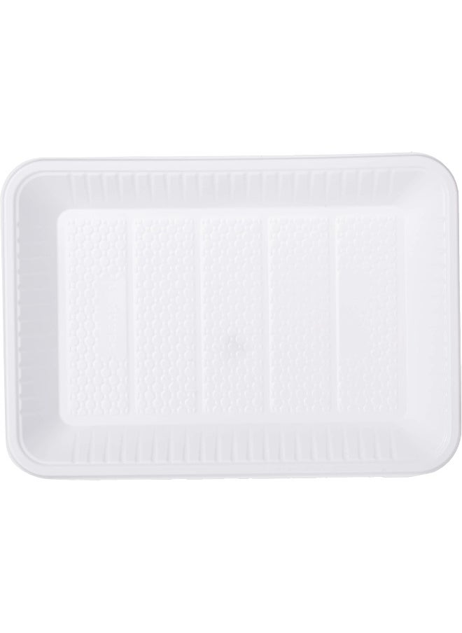 Hotpack Hotpack Disposable Sweet & Dishes Food Serving Plastic Rectangle Tray 33x21.1x3cm, 1kg  - Image 4