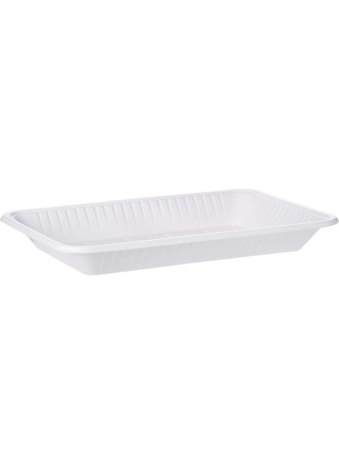 Hotpack Hotpack Disposable Sweet & Dishes Food Serving Plastic Rectangle Tray 33x21.1x3cm, 1kg  - Image 3