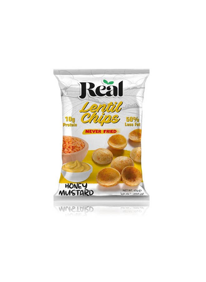 Real Lentil Chips With Protein Honey Mustard 60GM  - Image 2