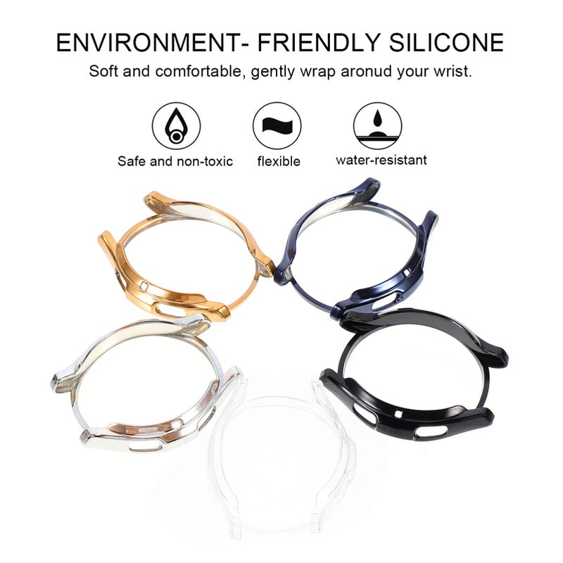 5Pcs Soft TPU Watch Cover Edge Protector With Scratch Resistance In Elegant Colors - Image 5