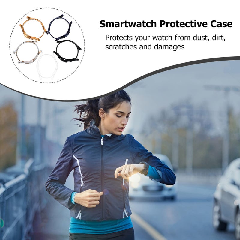 5Pcs Soft TPU Watch Cover Edge Protector With Scratch Resistance In Elegant Colors - Image 4