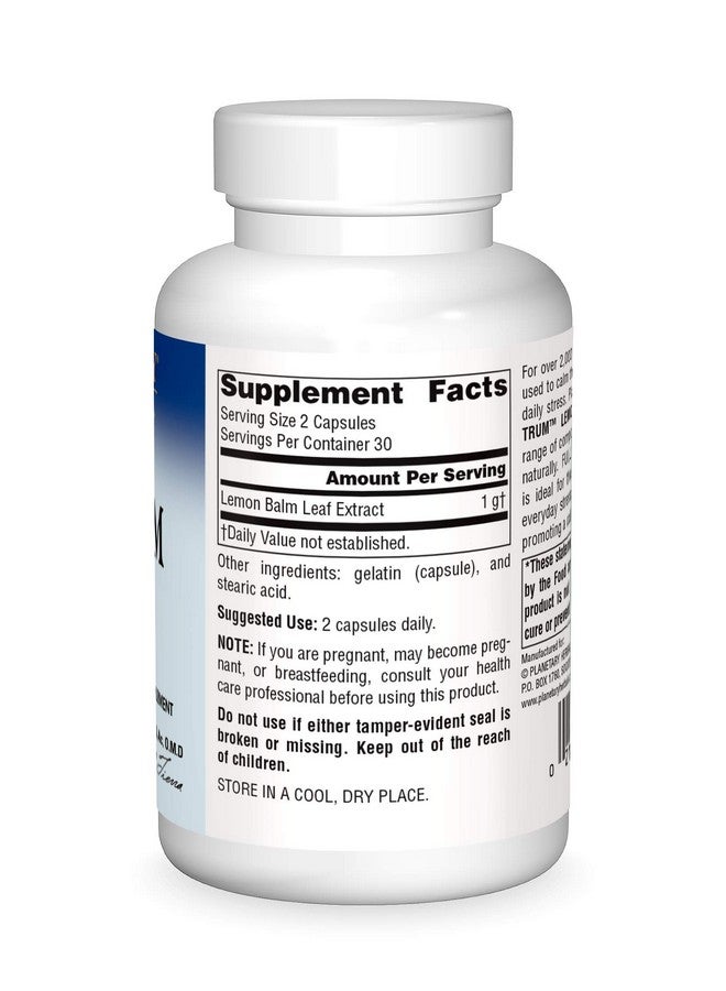 Planetary Herbals Lemon Balm Full Spectrum 500 Mg, 60 Count - Image 3