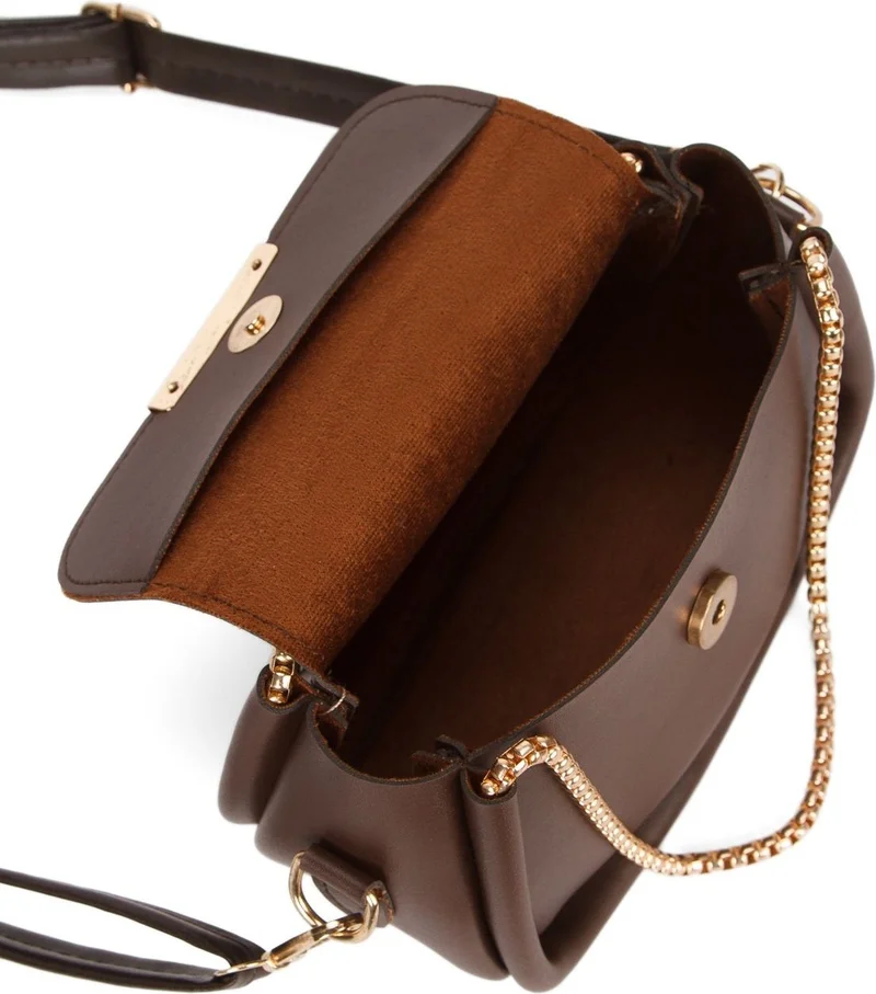 Avca Women's Mini Shoulder Bag Chain Strap Soft Leather Handbag and Crossbody Bag with Magnetic Closure