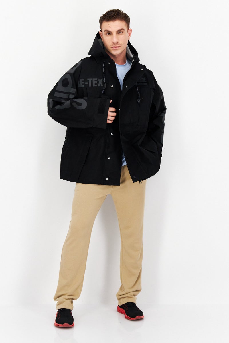 adidas Originals Men Sportswear Fit Long Sleeve Outdoor Jacket, Black - Image 2