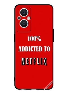 Covernex Protective Case Cover For Oppo Reno 7 Lite 100% Addicted To Netflix  - Image 1