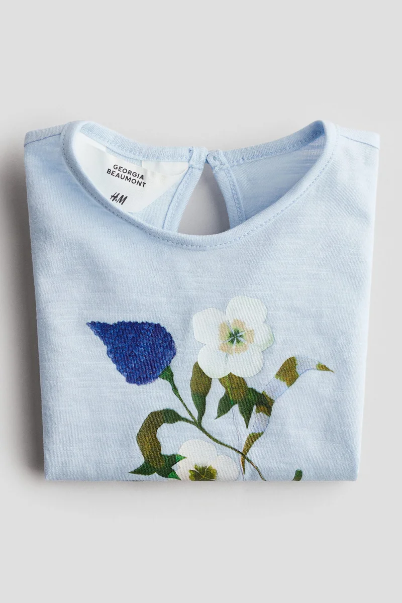 H&M Print-motif cotton top