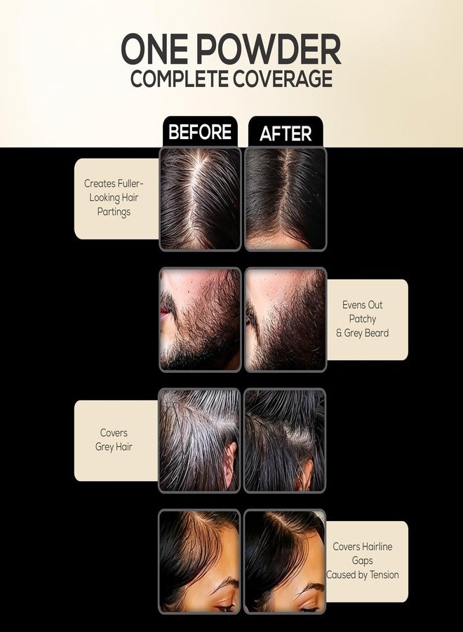 Kyore Instant Natural Hairline Colour Touch-Up Powder for Women & Men - Black | Hair Shading Sponge Pen, Hairline Shadow Powder Stick, Quick Hair Root Touch-Up Stick | 4gm - Image 5