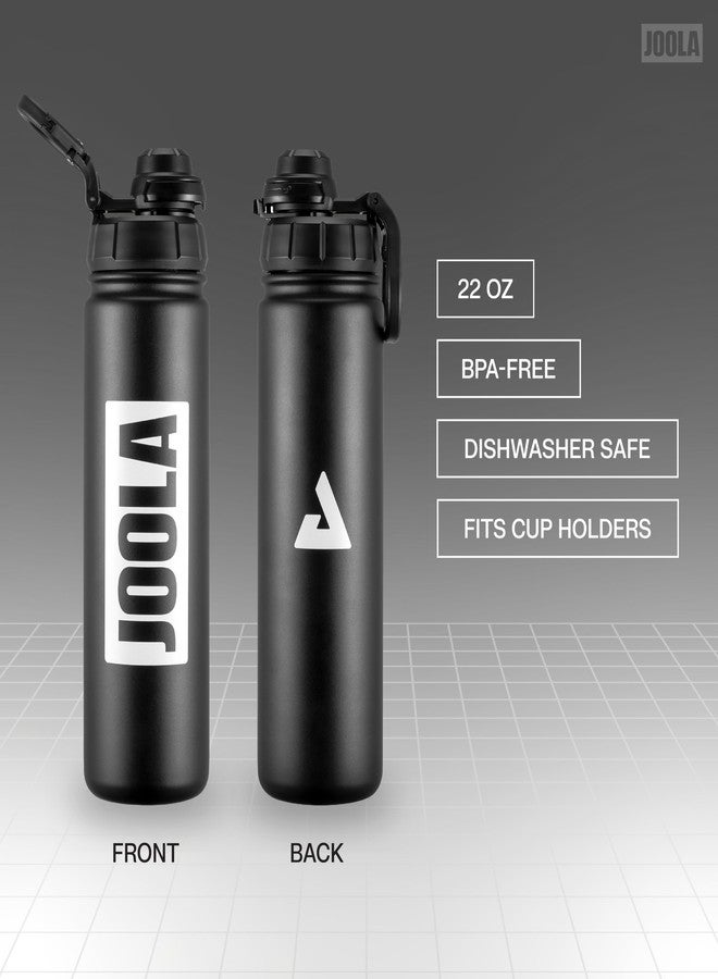 JOOLA Water Bottle - 22 oz - Double-Wall Insulated, Leak-Proof. Keeps Drinks Cold or Hot. Carabiner Loop Handle to Clip and Take on The Go - Click lid That Locks and unlocks with Ease - Image 3