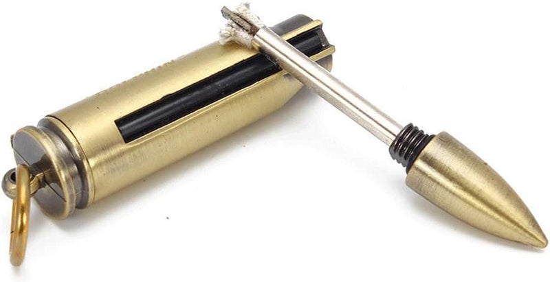 BIASTNR Permanent Match Metal Matchstick Flint Fire Starter - Keychain Lighter for Camping and Hiking - Image 1