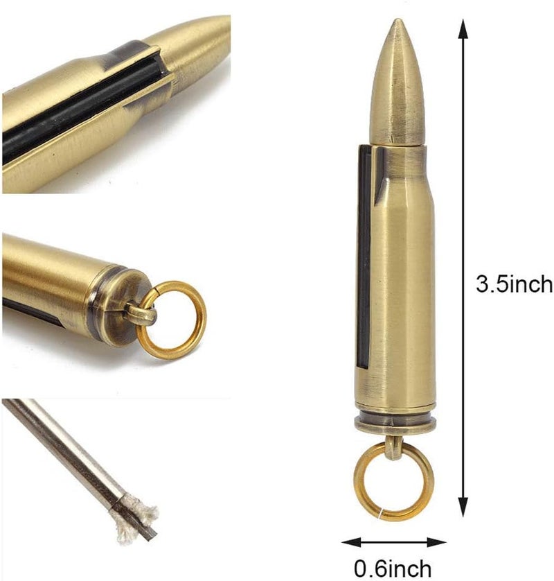 BIASTNR Permanent Match Metal Matchstick Flint Fire Starter - Keychain Lighter for Camping and Hiking - Image 4
