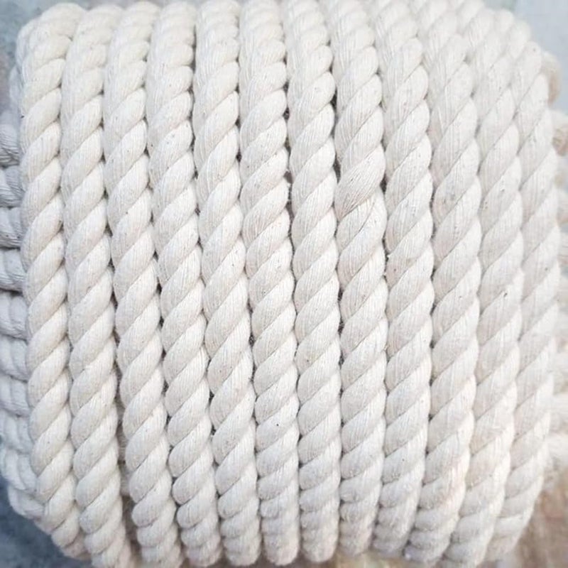 NEWZON 1/2 Inch (Half Inch) Strong Thick Cotton Rope for Craft, Swing, Tug of War, Hanging, Gym, Decoration, Nautical, Landscaping, Railings, Hammock Etc. (35 FEET) - Image 5