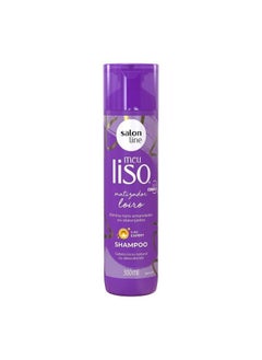 Salon Line Linha Tratamento (Meu Liso) Shampoo Matizador Loiromatizado 300 Ml Treatment (My Straight) Collection Platinumblond Brassiness Control Shampoo 10.14 Fl Oz  - Image 2