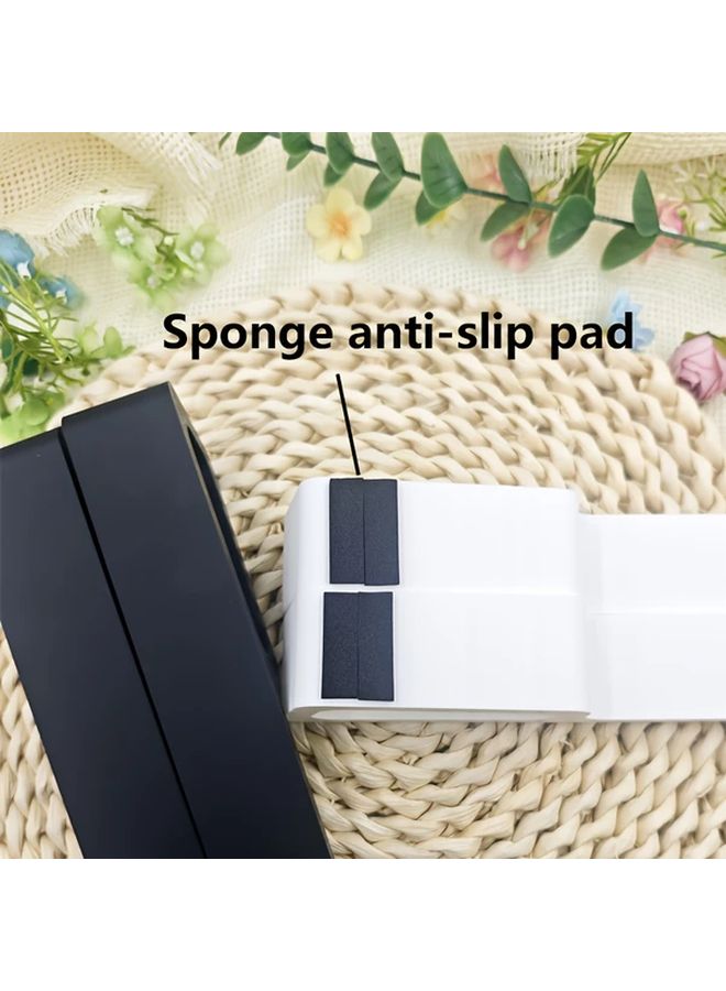 Adjustable Laptop Stand With Cooling System Sturdy Base Enhanced Airflow White - Image 3