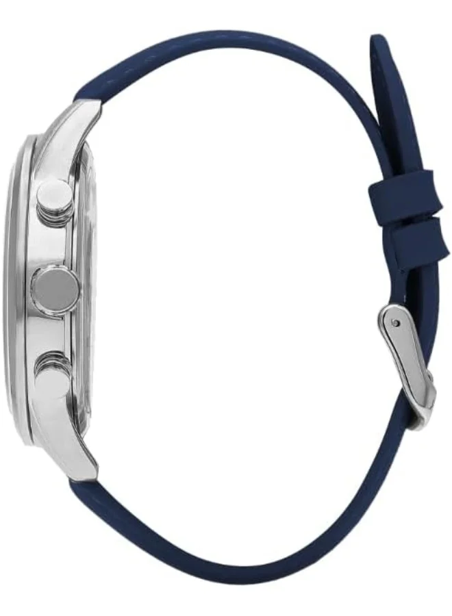 Lee Cooper Lee Cooper Men's VX9NE1 Movement Watch, Multi Function Display and Leather Strap - LC07855.399, Blue