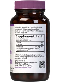 Bluebonnet Nutrition Bluebonnet Nutrition, Buffered Chelated Magnesium, 120 Veggie Caps  - Image 2