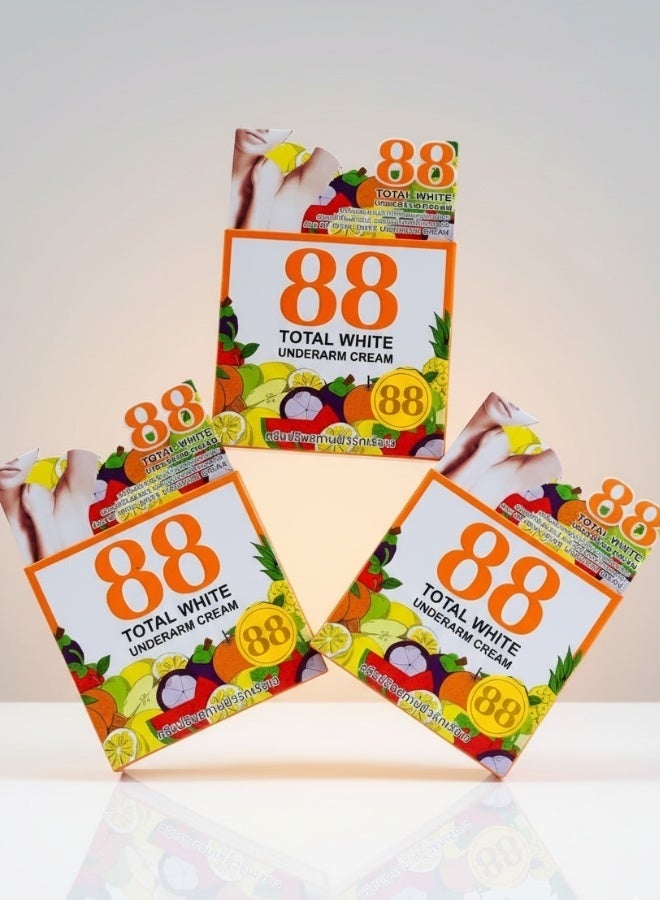888 توتال وايت Pack of 3 88 Total White Underarm Cream