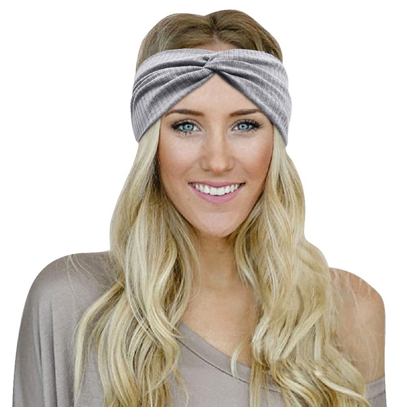Tobeffect Headbands for Women Non Slip for Short Hair. Yoga Workout Running Sport Elastic Hair Bands for Women's Hair Twist Turban Hair Wrap for Girls - Image 2