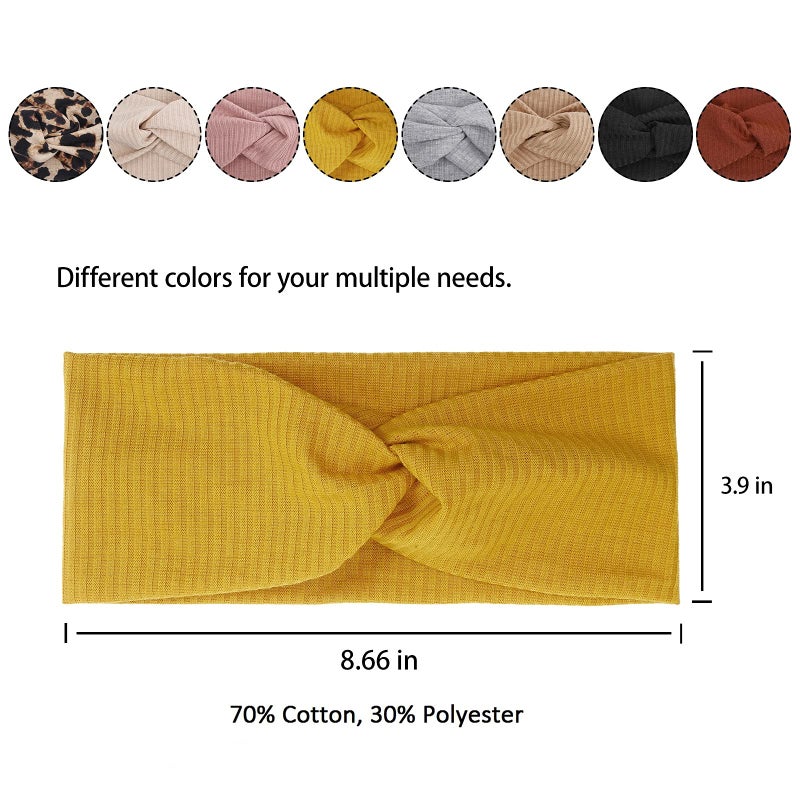 Tobeffect Headbands for Women Non Slip for Short Hair. Yoga Workout Running Sport Elastic Hair Bands for Women's Hair Twist Turban Hair Wrap for Girls - Image 5