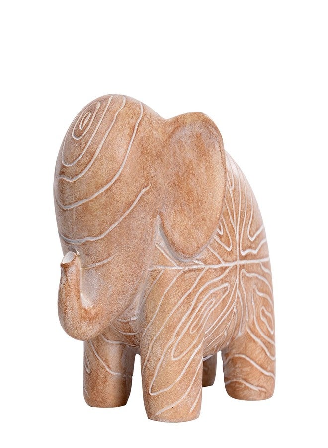 Kakizzy Elephant Statue, African Animal Decor, Wooden Elephant Gift for Women, Boho Decor for Living Room, Shelf, Office（1Pack, Small ） - Image 1