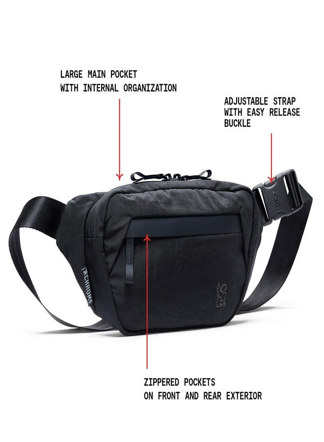 كروم حقيبة كتف سابين من كروم إندستريز للرجال والنساء - حجرة رئيسية كبيرة، مواد معاد تدويرها خفيفة الوزن - 3 لتر، أسود - Image 4