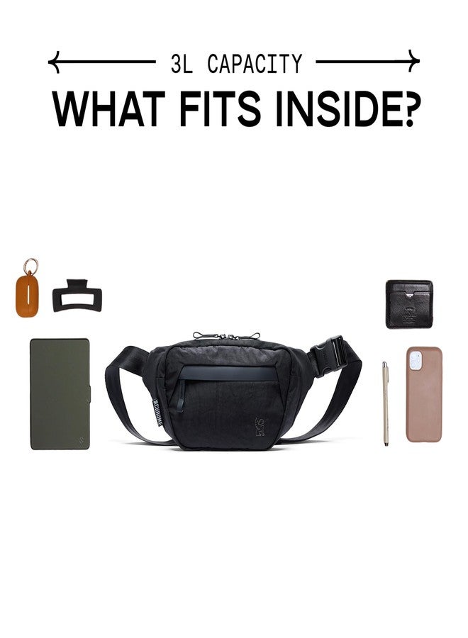 كروم حقيبة كتف سابين من كروم إندستريز للرجال والنساء - حجرة رئيسية كبيرة، مواد معاد تدويرها خفيفة الوزن - 3 لتر، أسود - Image 3