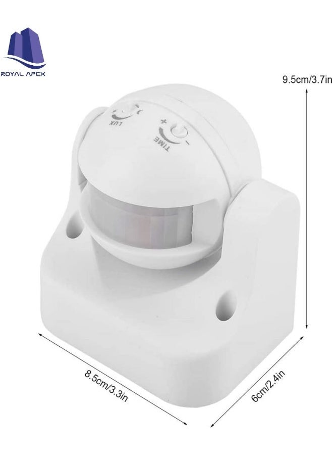 Royal Apex Motion Sensor Switch Ac 220V-240V 180 Degree Outdoor Ip44 Security Pir Infrared Movement Detector Max 12M 10-2000Lux Energy-Saving Automatic Lighting Switch - Image 2