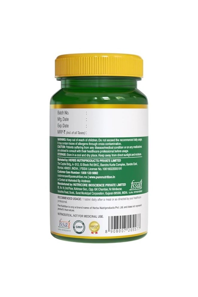 بيور نيوتريشن زنك ZMA من Pure Nutrition - 60 قرصًا نباتيًا | 800 ملغ زنك، أسبارتات المغنيسيوم، وفيتامين B6 | يدعم تعافي العضلات، وتقوية العظام، والنوم العميق | يعزز الطاقة، والتستوستيرون، والمناعة | مثالي للرياضيين وأنماط الحياة النشطة - Image 3