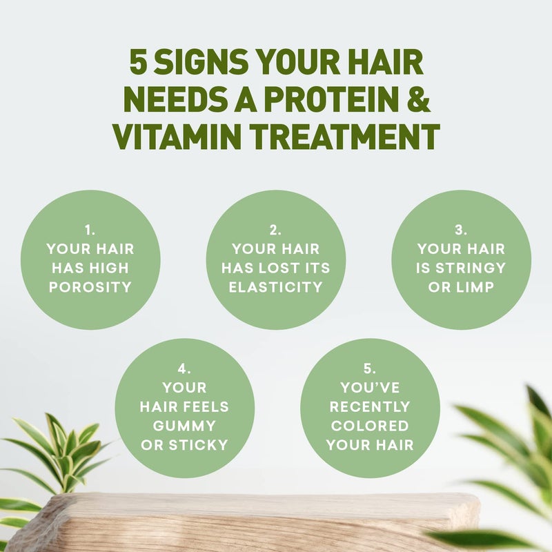 Just Nutritive Protein & Vitamin Hair Treatment | Hair Growth & Thickening Solution | Hair Loss Prevention for Men and Women | Nourishing Treatment for Dry, Damaged Hair | Just Nutritive 4 Oz - Image 3