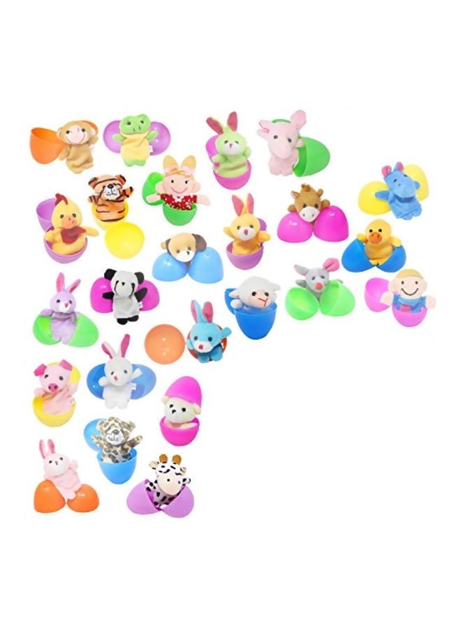 NIBEMINENT 24-Piece Farm Animal Finger Puppets Toy Set - Image 1