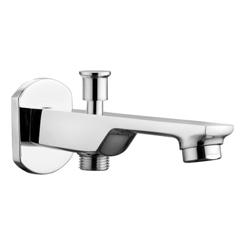 ALTON QDRL5910, Bath Tub Spout With Button Attachment For Hand Shower, Silver - Image 1