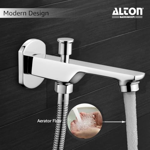 ALTON QDRL5910, Bath Tub Spout With Button Attachment For Hand Shower, Silver - Image 3