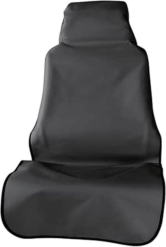 Waterproof Dog Car Seat Cover 57 X 31 Inches Black Single Layer Oxford Fabric Car Seat Protector With Buckle - Image 1