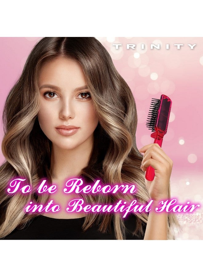 VESS Trinityfolding Hair Brush Foldable Anti Static Hair Detangler Brush Women Travel Size Hair Detangling Brush Hair Styling Brush For Toiletry Bag Travel Purse Locker Gym - Image 5