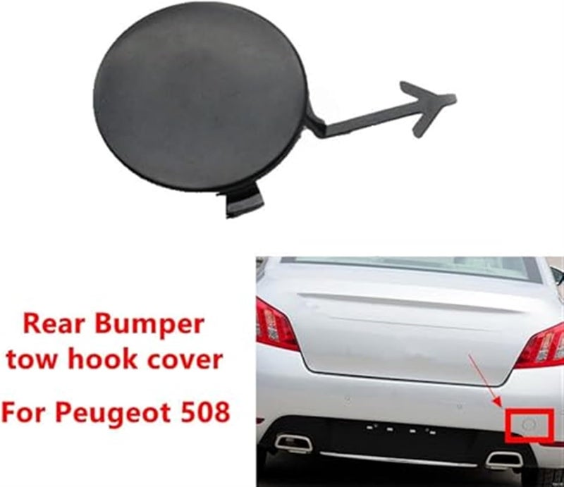 QASULER Tow Hook Cap for Peugeot 508 - Image 2