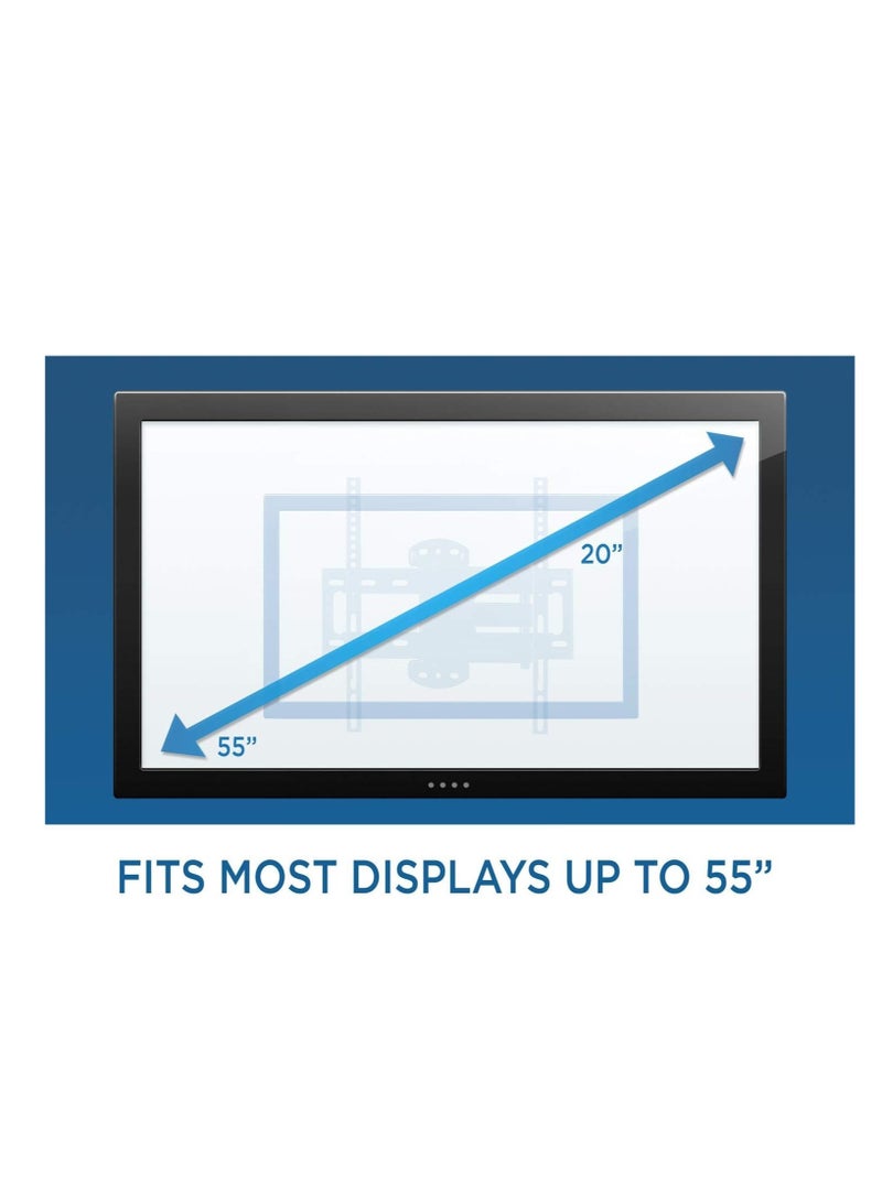 ELTRAZONE Enhance Your TV Setup with the Mount-It! Full Motion Corner TV Wall Mount Bracket: Perfect for VESA 400 x 400 TVs, Extendable Arm for Articulation, Swivel, Tilt - Ideal for 32-50 Inch TVs, Supports up  - Image 5