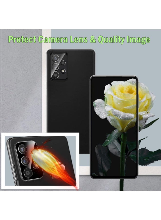 Protector for Samsung Galaxy A53 5G with 3 Camera Tempered Glass Film, 9H Hardness, Ultra HD Screen Protector, Anti-Scratch, Anti-Bubble-Free, Easy to Install - Image 2